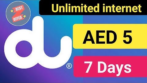 unlimited data AED 5 | How can I get unlimited data on DU | Du monthly unlimited data package 5  AED