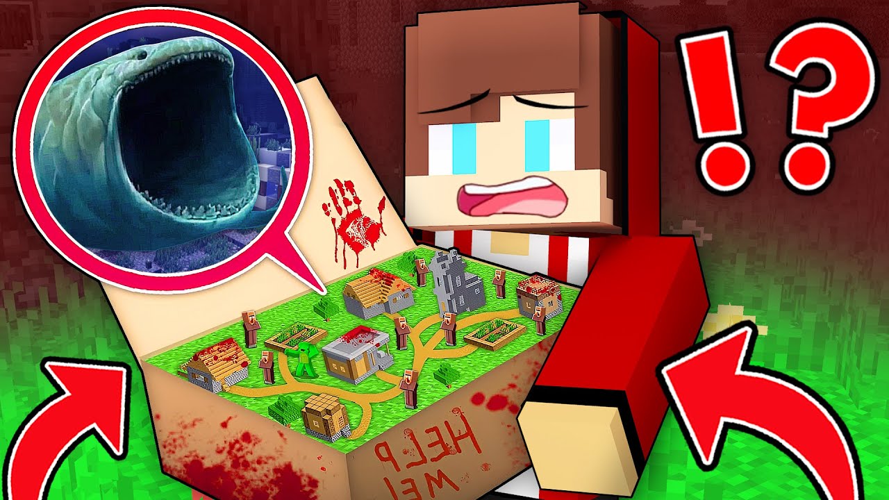Maizen and Mikey found the sea monster Villarge inside a Minecraft
