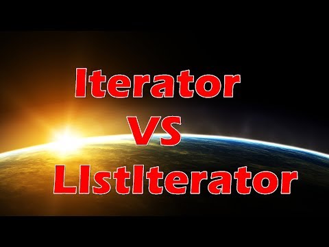 Iterator vs ListIterator
