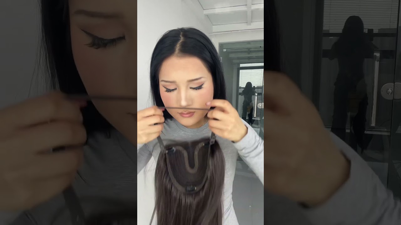 A pretty Brown hair topper is suitable for beginners. 