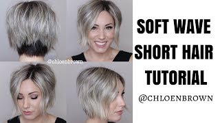 SOFT WAVES HAIR TUTORIAL || Short Hair screenshot 1