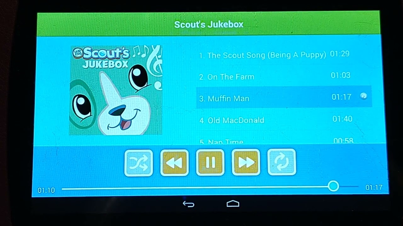 Scouts jukebox || LeapFrog epic tablet || all songs ||