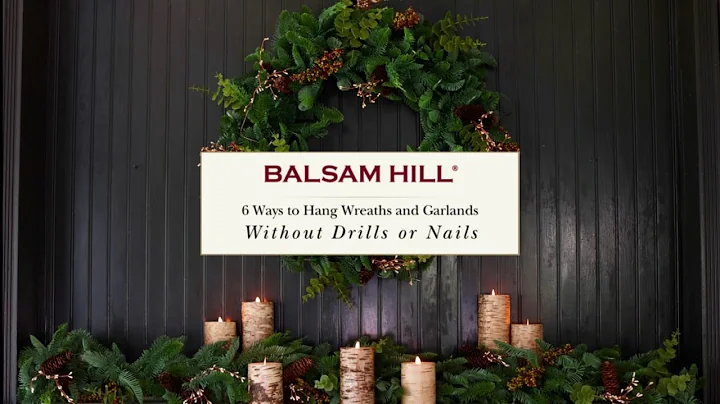 6 Ways to Hang Wreaths and Garlands Without Drills or Nails | Balsam Hill™