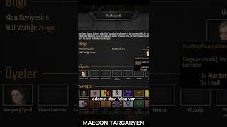 Lanni̇sterlarin Bi̇adi Maegon Targaryen Game Of Thrones Modu Bölüm 22