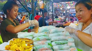 Most Famous Cambodian Yellow Pancake, Spring Roll, Noodles, Beef Sandwich, & More  Best Street Food