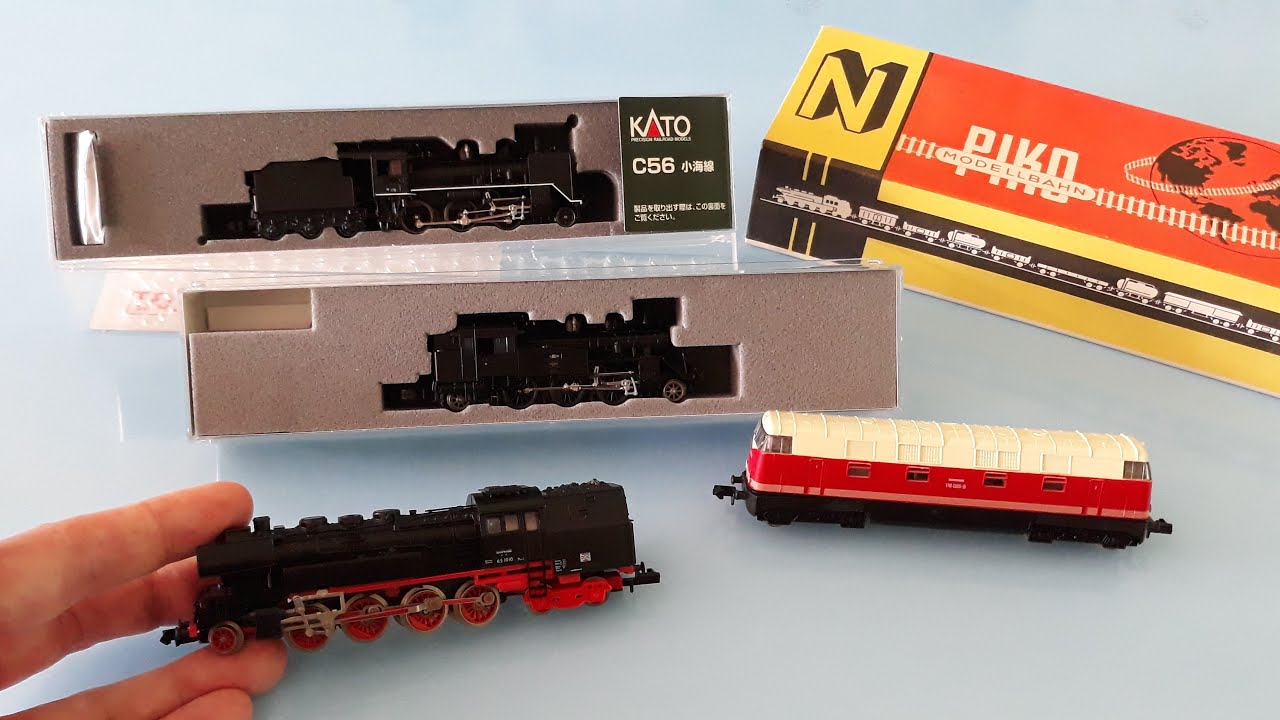 Es treten an: C12 von Kato gegen BR 65 von Piko - Spur N