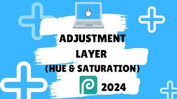 Photopea Essentials 2024 - How to use Adjustment Layer - Hue & Saturation - No commentary