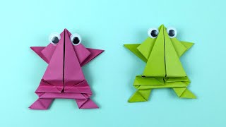 Comment Faire Une Grenouille En Origami Tutoriel Facile Origami Grenouille Qui Saute En Papier