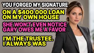 My Mother Forged My Signature On a $400,000 Loan — She Had No Idea I Was the Trustee 😱
