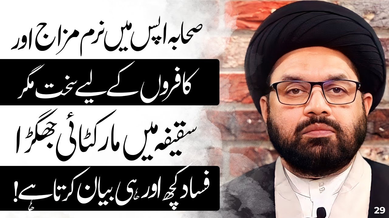 Saqifa bani saida main Sahaba ki Halat | Allama Shahryar Raza Abidi ...
