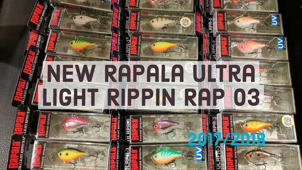 NEW 2017 Rapala Ultra Light Rippin Rap 03 Ice Fishing Lures 