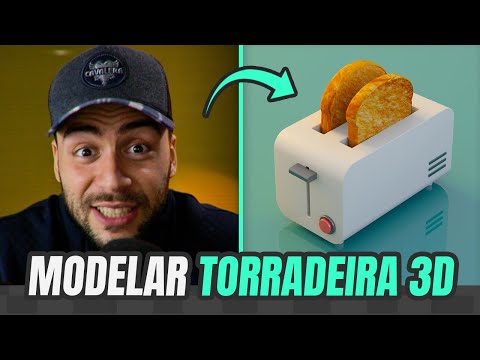 Como MODELAR e ANIMAR uma TORRADEIRA 3D no Cinema 4D
