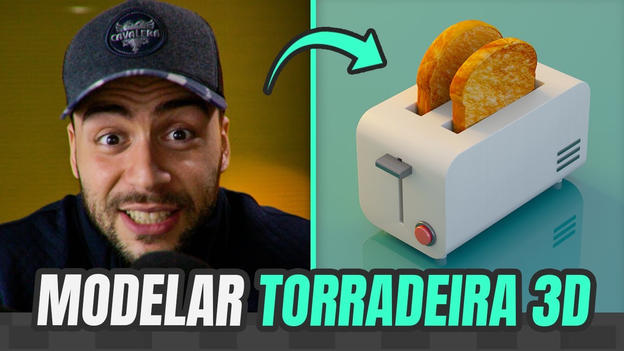 Como MODELAR e ANIMAR uma TORRADEIRA 3D no Cinema 4D