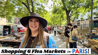 WE SHOPPED SIX FLEA MARKETS! | Thrift With Me | Paris, France