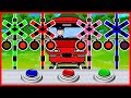 【踏切 英語 アニメ】★幼児向け 電車 『5色』を英語で覚えよう!! ★Color train for Kids / Learn colors /train Anime