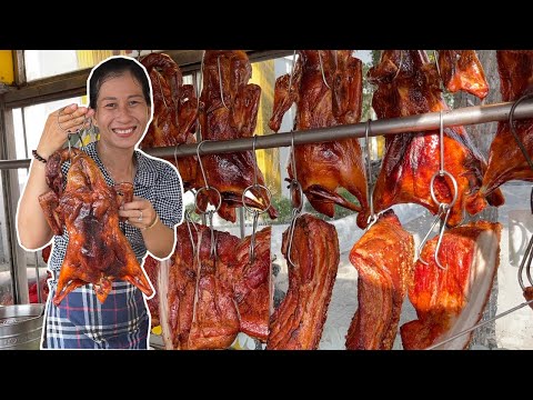 Video Xuất hiện chị đẹp hài hước bán vịt quay miệng thì líu... - youtube