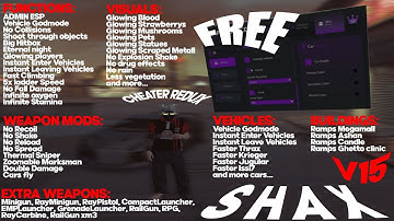 (FREE) SHAX CHEATER REDUX V15 | CRAZY FUN REDUX! | RageMP & AltV & FiveM (GTAV) | feat. SHAXSELLING