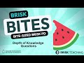 Brisk Bites 5- Depth of Knowledge Questions
