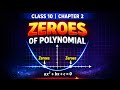 Zeroes of Polynomial Class 10 Chapter 2 # padhai# important #example#concept