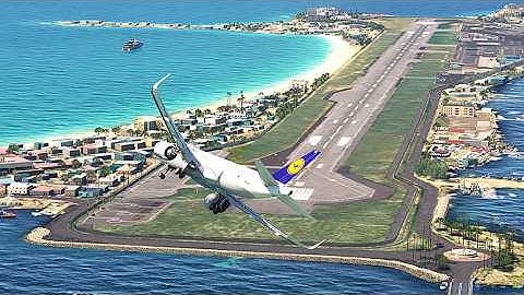 Unbelievable Go Around! SAS A320 Fights Crosswind at SXM Short Runway