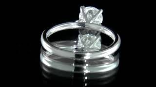 DR039 1.01 Carat Round Cut Solitaire Diamond Engagement Ring