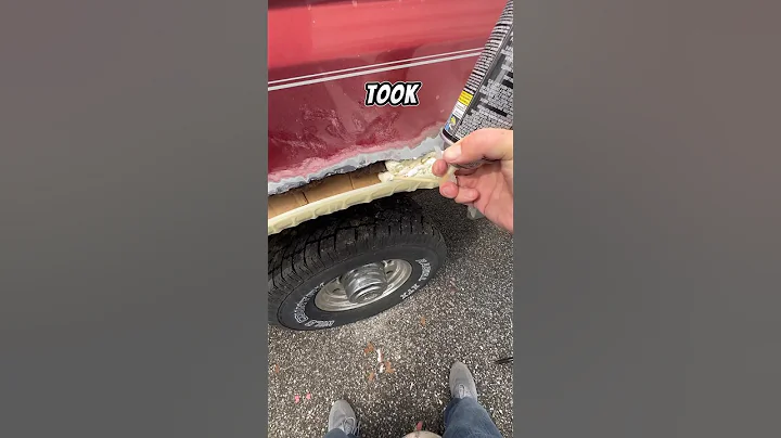 I Tried Spray Foam for Rust Repair #shorts #rustrepair #asmr