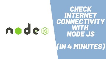 Learn how to check internet connection status using Node JS in 4 minutes