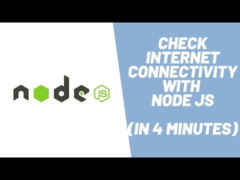 Learn how to check internet connection status using Node JS in 4 minutes