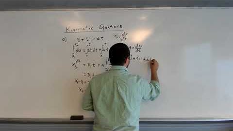 Kinematic Equations Derivation with Calculus