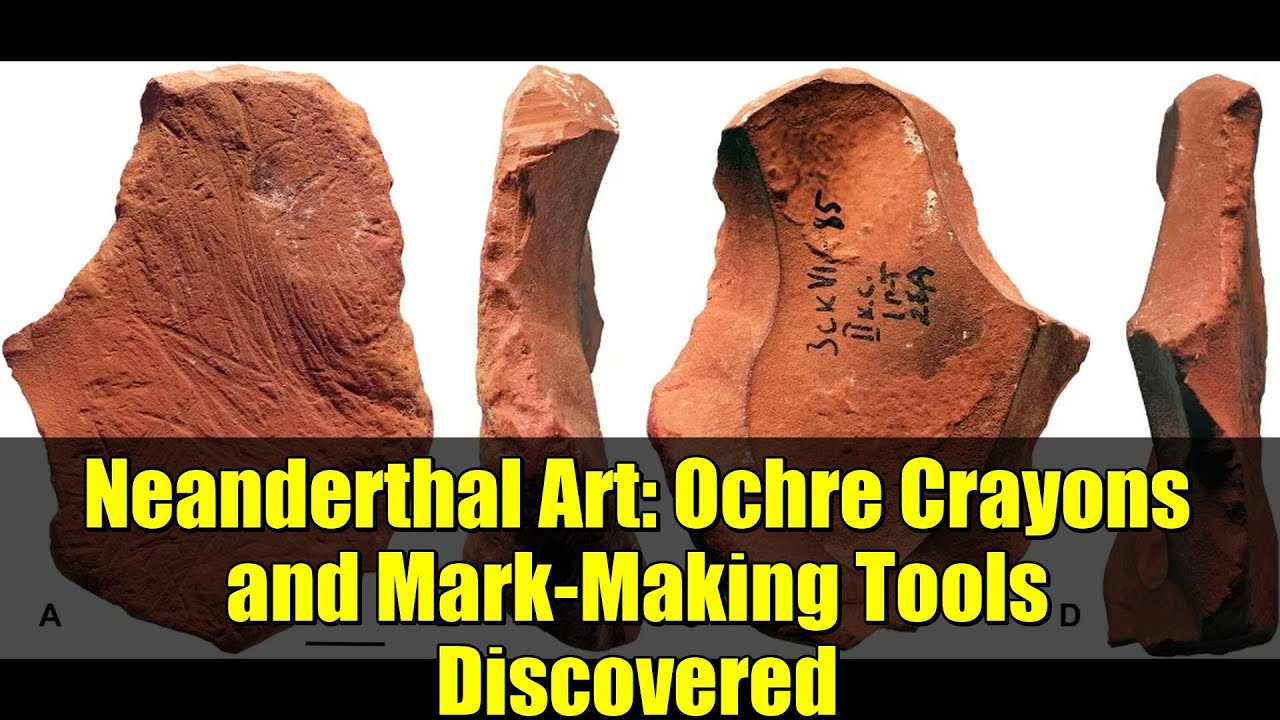 Neanderthal Art: Ochre Crayons and Mark-Making Tools Discovered