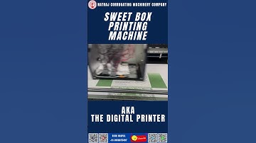 Sweet Box Printing Machine | Digital Printer for Carton Packaging