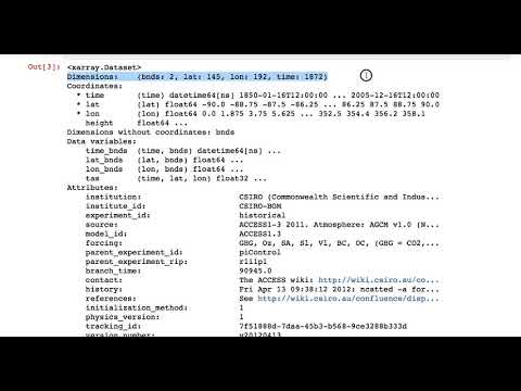 1 Opening a dataset