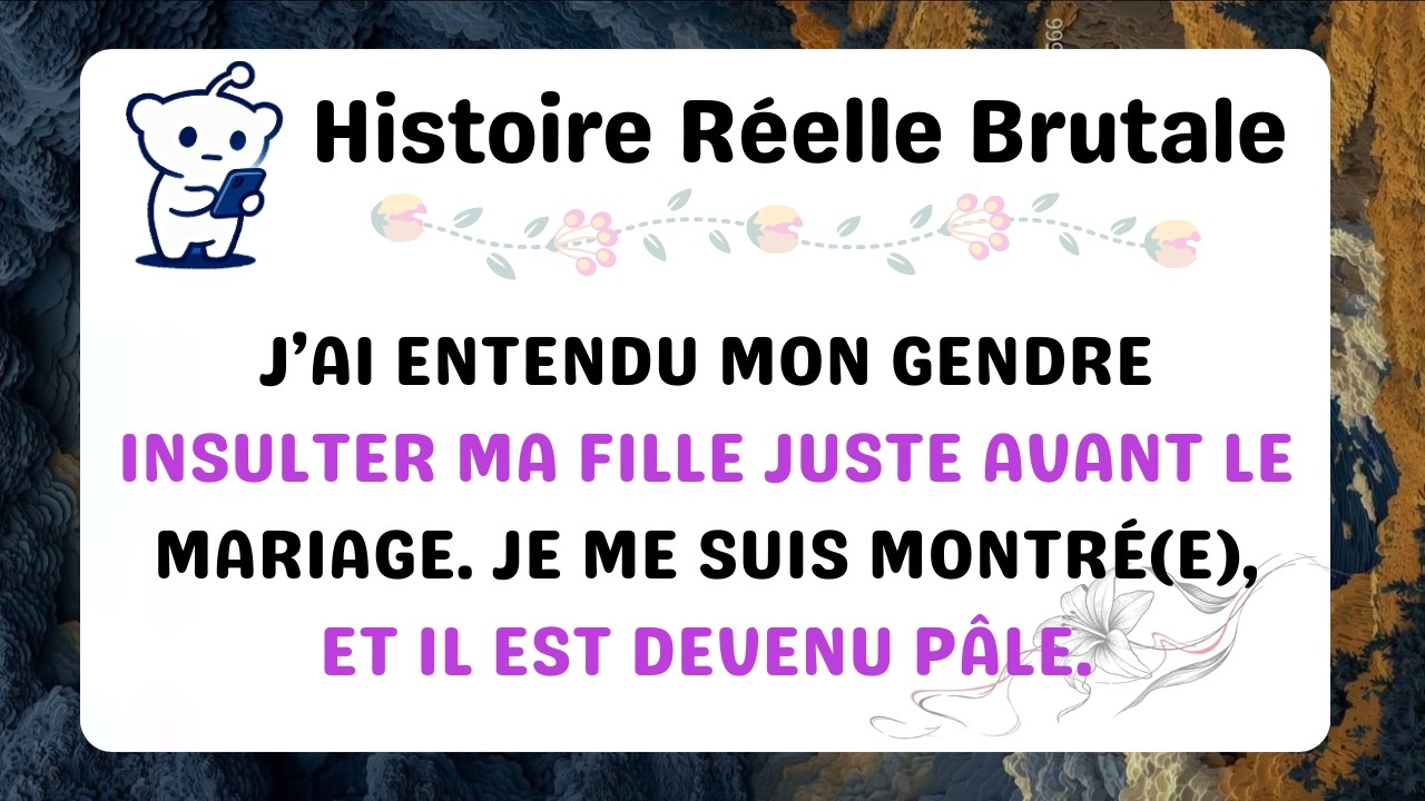 J’ai entendu mon futur gendre dire à ses amis qu’il allait épouser « cette grosse baleine » juste pour mettre la main sur ma fortune. Il a ri en disant qu’il n’avait besoin que d’une bouteille de...