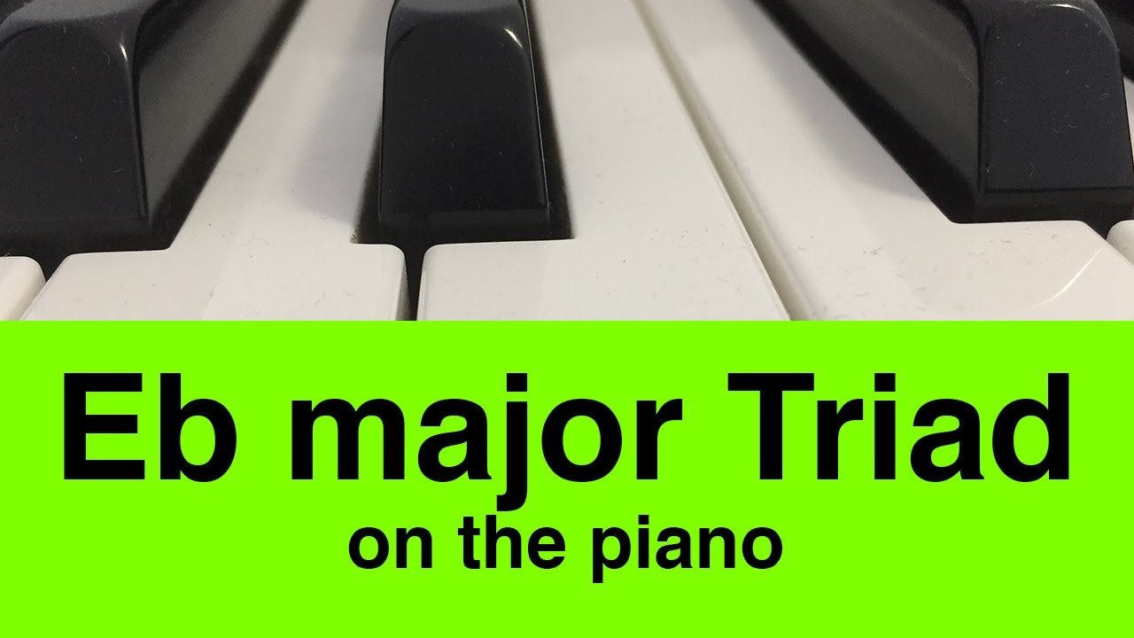 Eb Major Chord on Piano - How to Play the Eb Triad