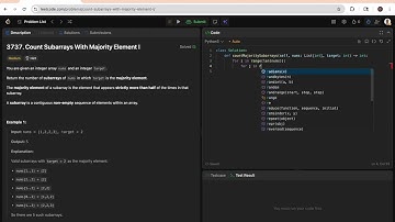 Count Subarrays With Majority Element I