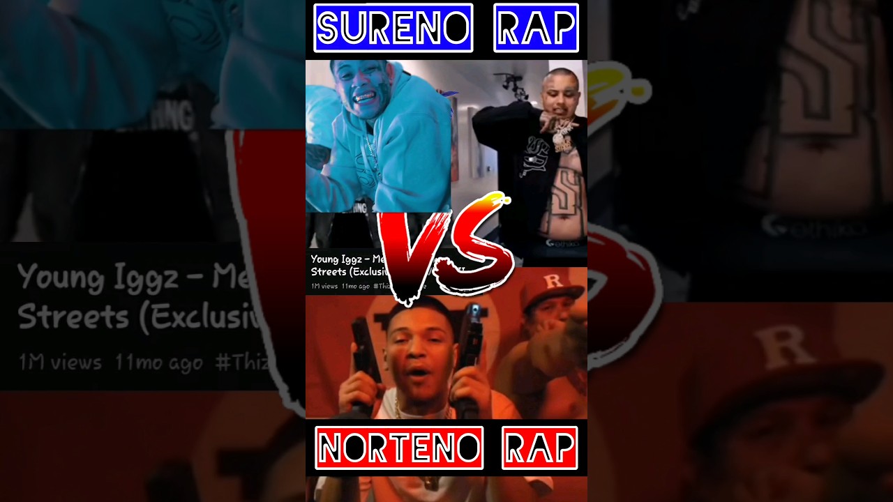 CHITO RANAS VS YOUNG IGGZ🔵🔴- NORTENO VS SURENO RAP PT 1 