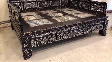 Đồ Gỗ Thảo Quý giường ngũ sơn cẩn ốc sà cừ 0985322695.0914322695