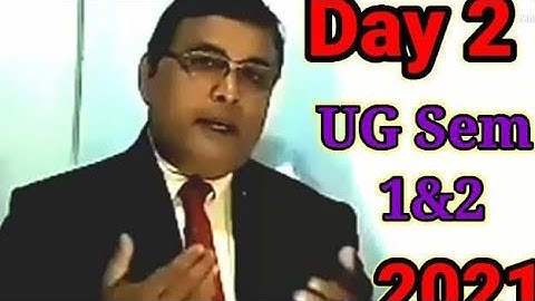 2nd Day UG Sem 1 & 2 Online Demo Class