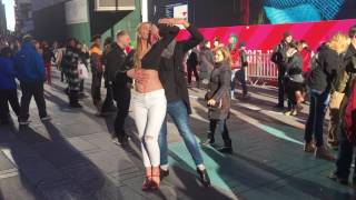 Times Square Dancers January 1, 2017