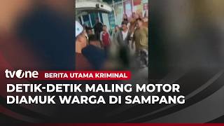 Tepar, Maling Motor Babak Belur Dihajar Warga | Berita Utama Kriminal