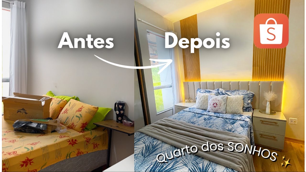 TRANSFORMEI MEU QUARTO, estilo Pinterest, gastando pouco ✨ 