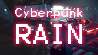 Rain and Thunder | On Car  | Sci- fi Cyberpunk theme | 4 hrs | Observer