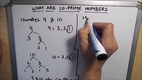 What Are Co-Prime  Numbers / Co-Prime Numbers