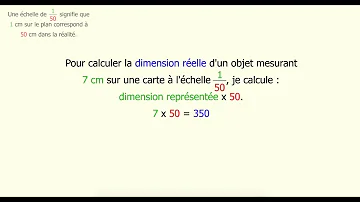 Comment calculer une distance réelle avec une échelle ?