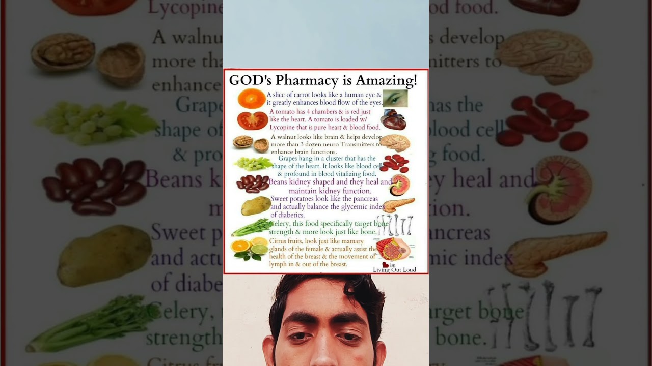 Look closer—food is medicine! 🍊🩺Nature knows our needs before we ask! 🌿❤️