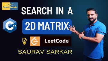 🔍 Search in a 2D Matrix | Binary Search of 2D 🔍