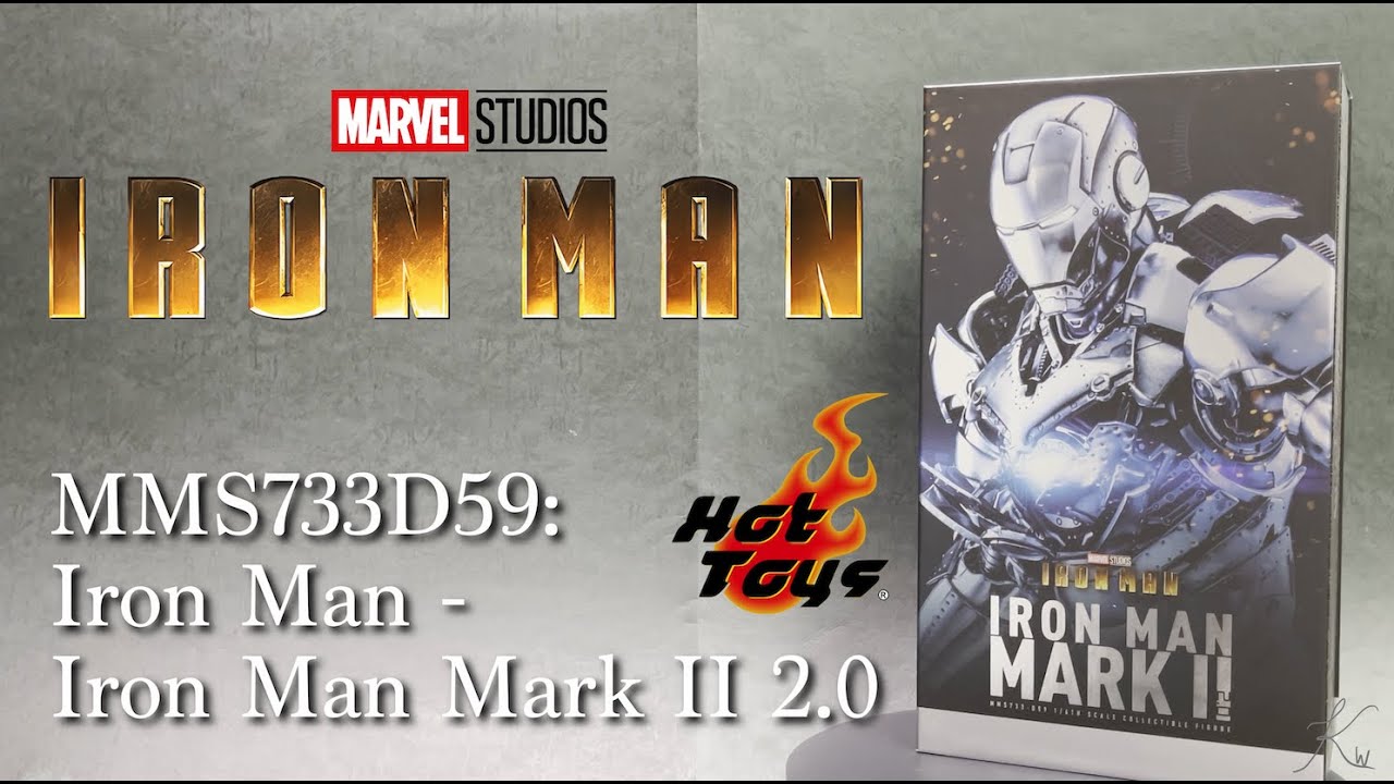 Hot Toys MMS733D59 Iron Man Mark II (2.0) Unboxing Quick Look 