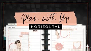 Plan with Me :: Muted Tones Weekly Horizontal Layout :: Classic Happy Planner Setup 2021