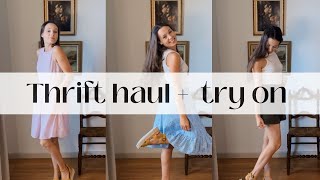 Summer THRIFT HAUL + outfit ideas