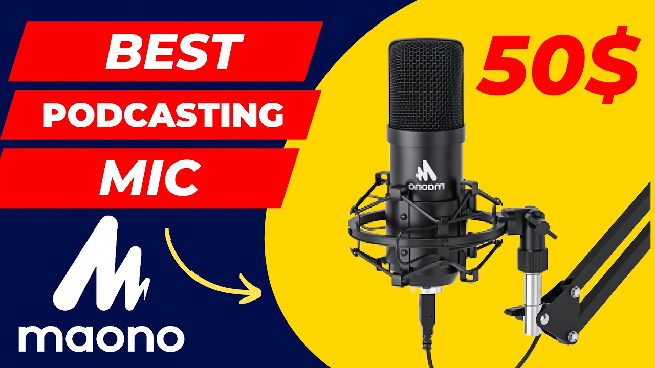 Best Mic for YouTube? Under 50 !! Maono AUA04 condenser microphone